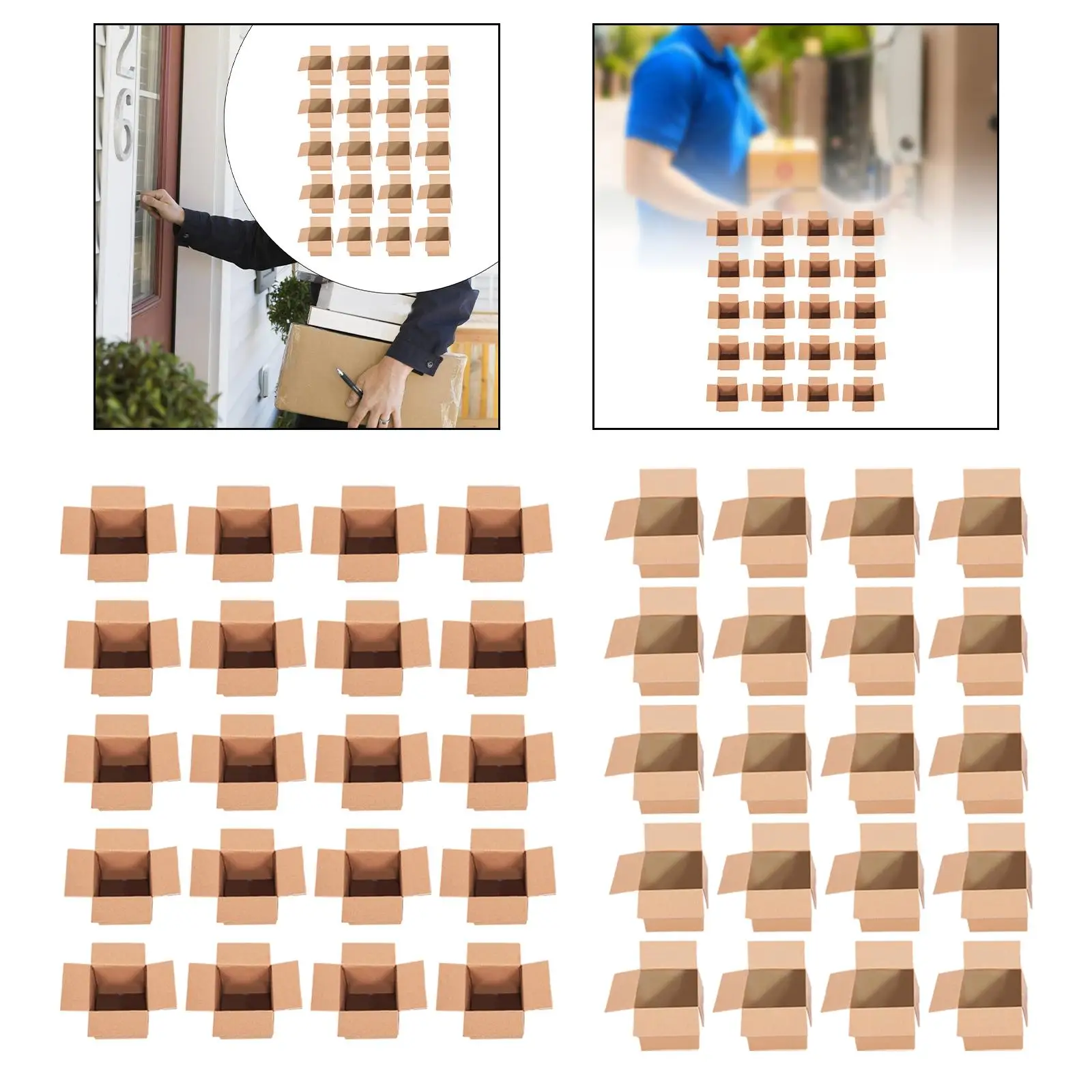 20-х шт. коробки из гофрированного картона почтовая коробка в форме куба для