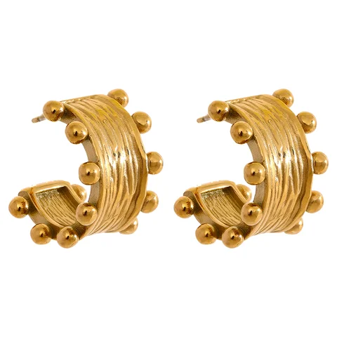 Серьги-кольца Yhpup из нержавеющей стали