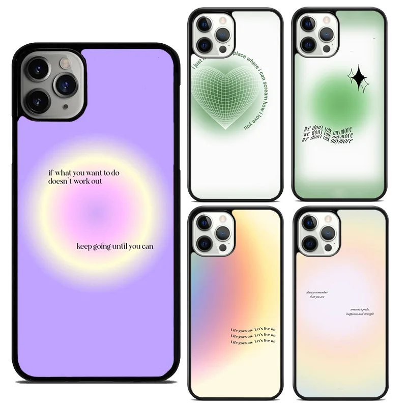 Минималистичный пастельный неоновый чехол для телефона Goodvibes Heart iPhone 16 15 14 11 12 mini 13