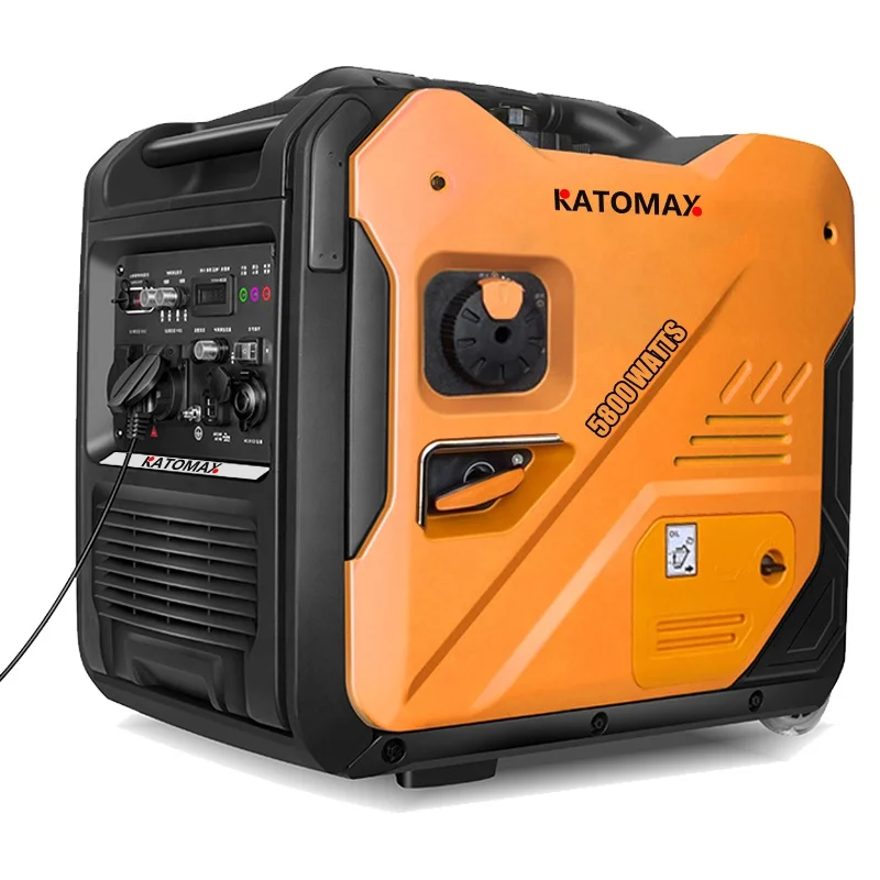 

KATOMAX Smart Portable Pure Sine Wave 5Kw 5Kva 5000W Super Silent Portable digital Inverter Gasoline Generator For Home
