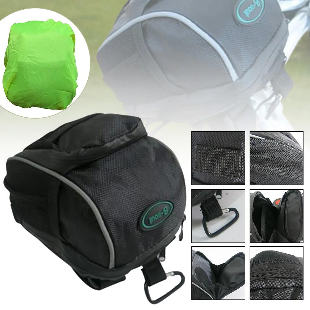 

Cycling Bicycle Front Bag Bike Storage Bag For Handlebar Bike Saddle Large-Capacity Adjustable Zip Bag With Waterproof Cover