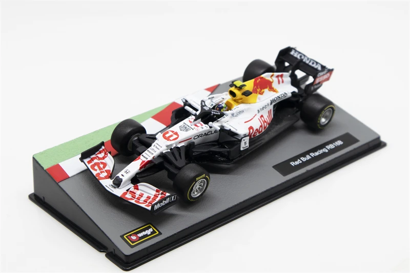 

Bburago 1:43 2021 F1 Honda RB16B RB No.11 Sergio Perez white 3nd Turkish w/Helmet