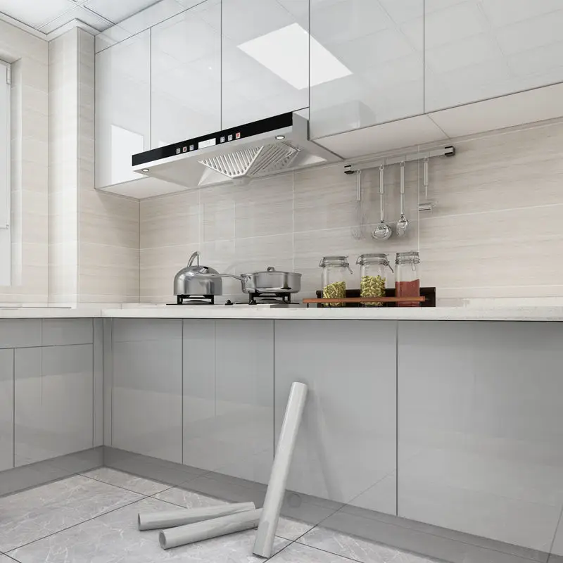 cabinet home wall stickers doortapeta vinyl desktop wardrobe kitchen furniture renovation waterproof thickening papel de pared free global shipping