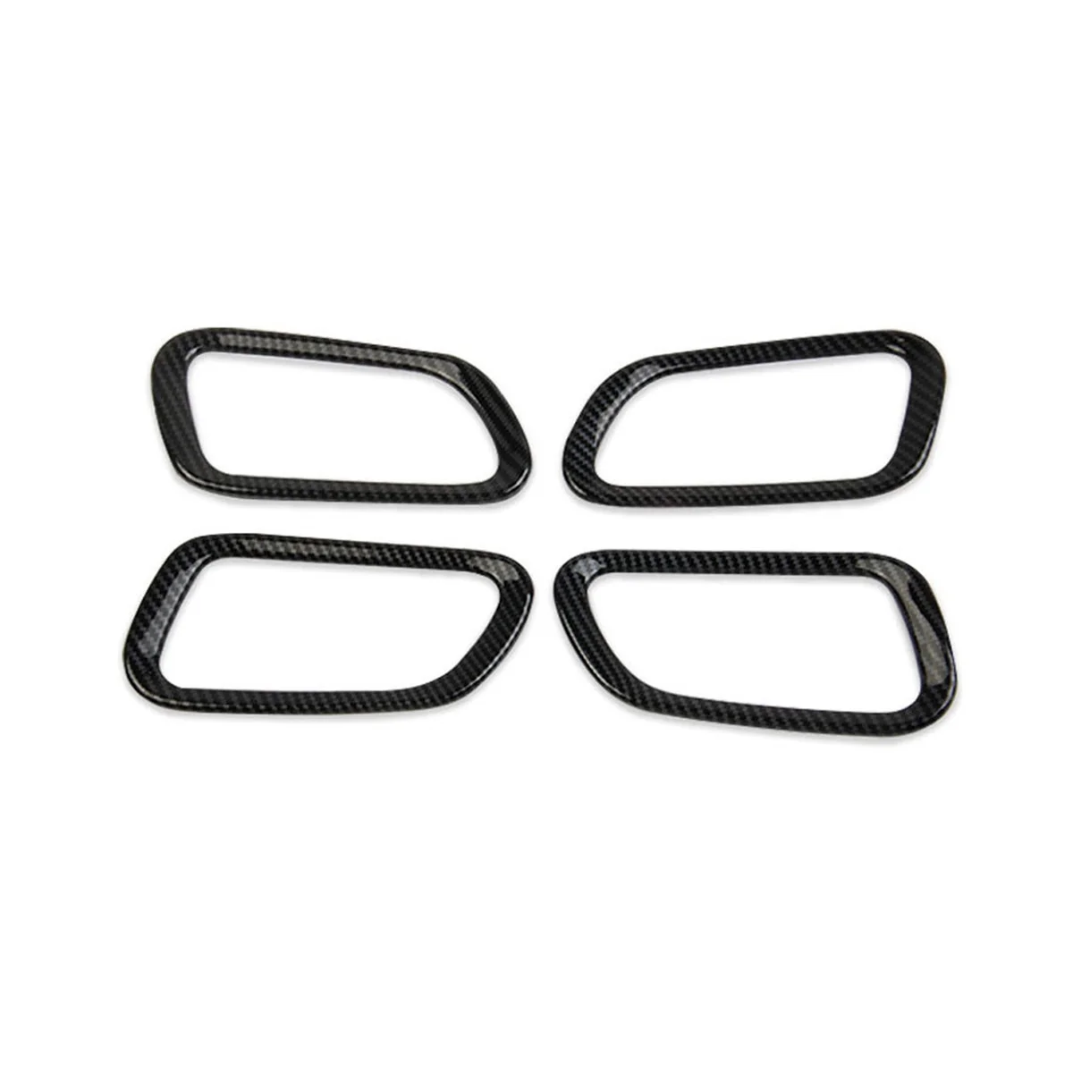 

4Pcs Carbon Fiber Inner Door Handle Bowl Panel Cover Trim for Dodge Durango 2014-2020 Interior Mouldings