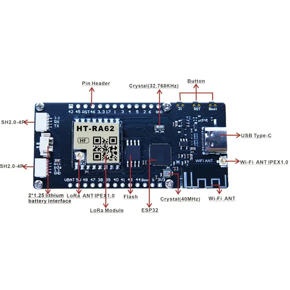 Фото Heltec Vision Master E213 ESP32S3 + SX1262 E-Ink LoRa Node 2,13 