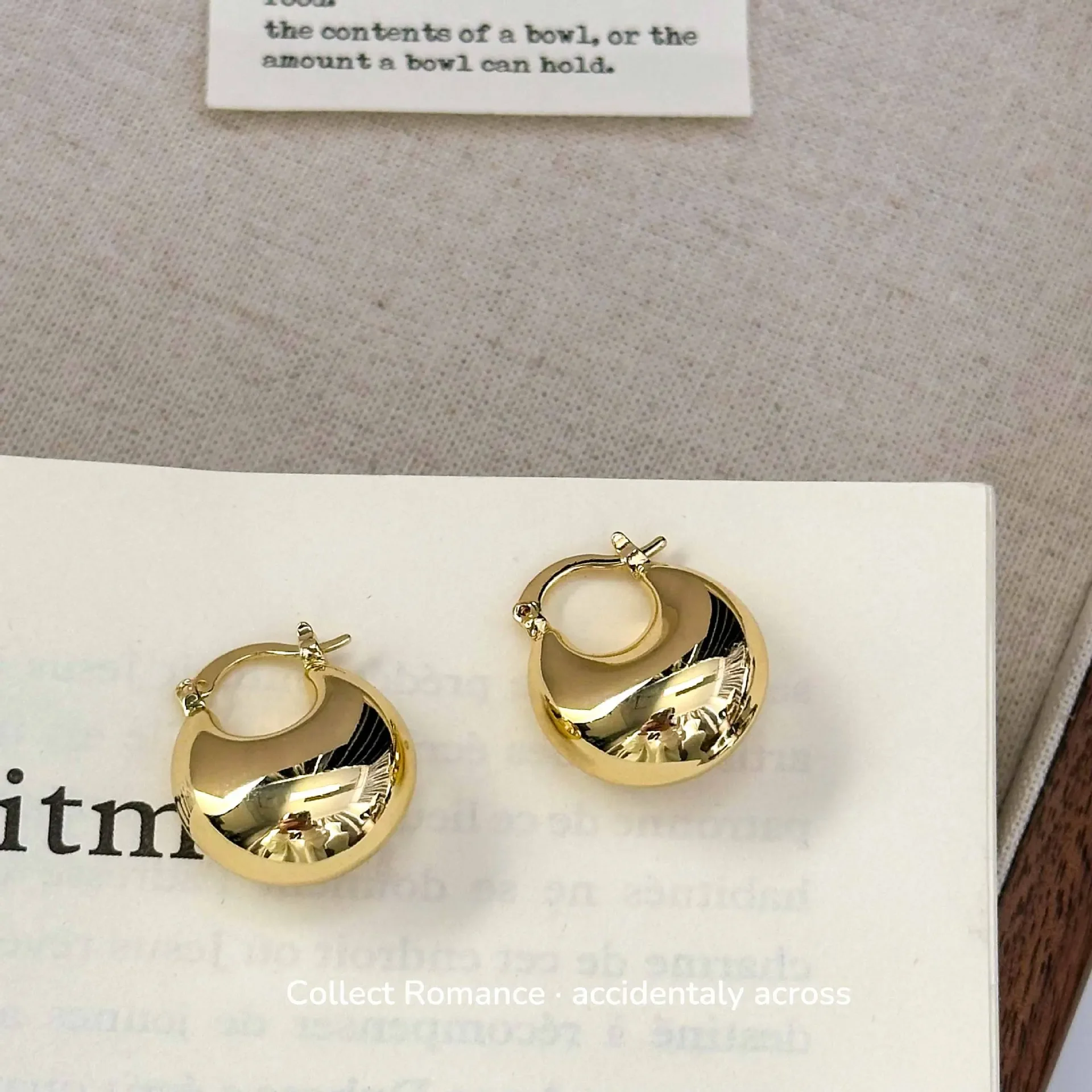 Высококачественные глянцевые серьги C в форме барабана U-образные барабанные с