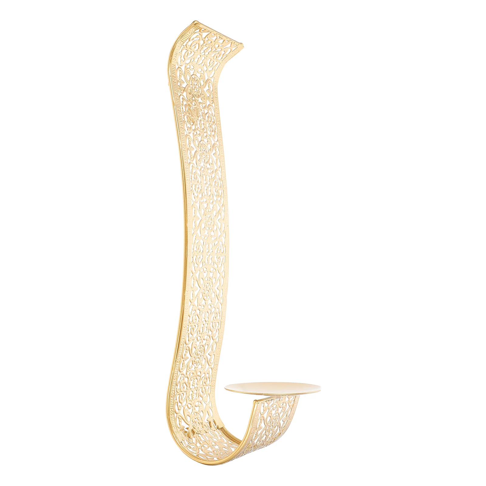 

Wall Holder Sconce Holders Decor Hanging Room Living Candlestick Sconces Mounted Stand Metal Tealight Pillar Farmhouse Iron Gold