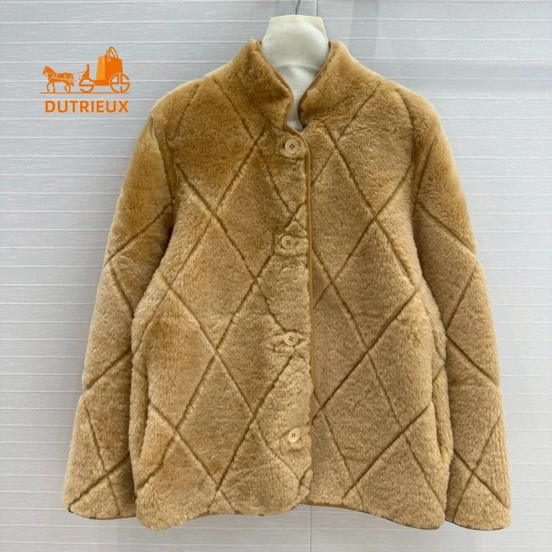 24 новых зимних женских шуба из натурального меха элегантная короткая маленькая с