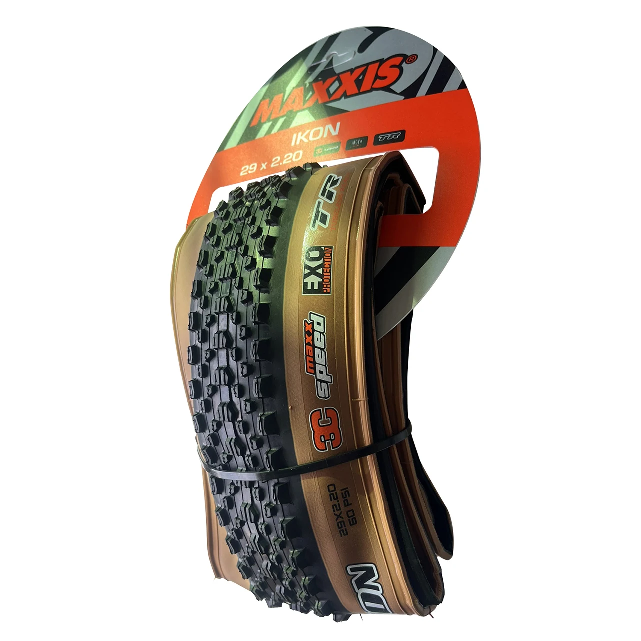 Maxxis Ikon 29x2 2 дюймов бескамерный (M319RU) складной 3C MaxxSpeed EXO TR Skinwall черный коричневый