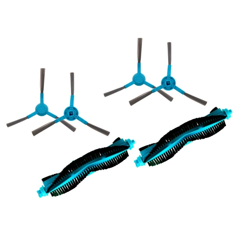 

2X Robot Roller Main Side Brush For Cecotec Conga 4090 5090 Robotic Vacuum Cleaner Spare Parts Accessories Brushes