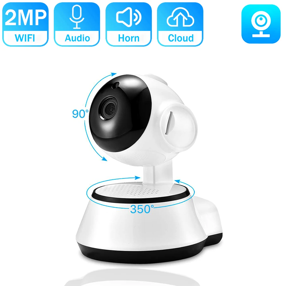 

Hamrolte 1080P Baby Monitor Mini Pan/Tilt Wifi IP Camera Auto Tracking Two Way Audio Motion Detection Remote Access V380 Pro