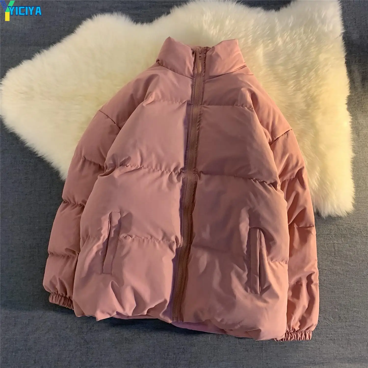YICIYA Coats Woman And Men Winter 2023 Harajuku Jacket Mens Streetwear Hip Hop Parkas Solid Female Clothing Puffer Jackets Y2k