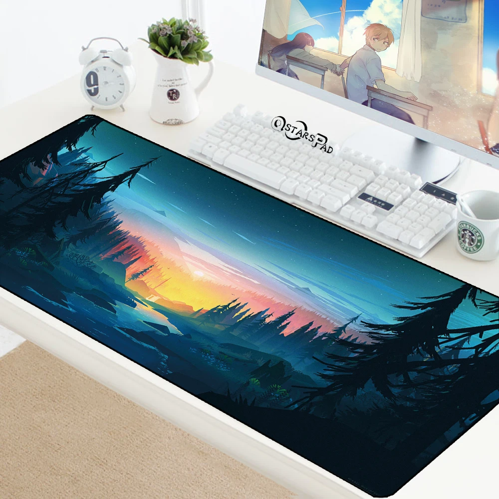

80X30CM Landscape Gaming Mouse Pad Mountain Large XL Mouse Mat Mousepad For Gamer Laptop Rubber Notebook Pads for Christmas Gift