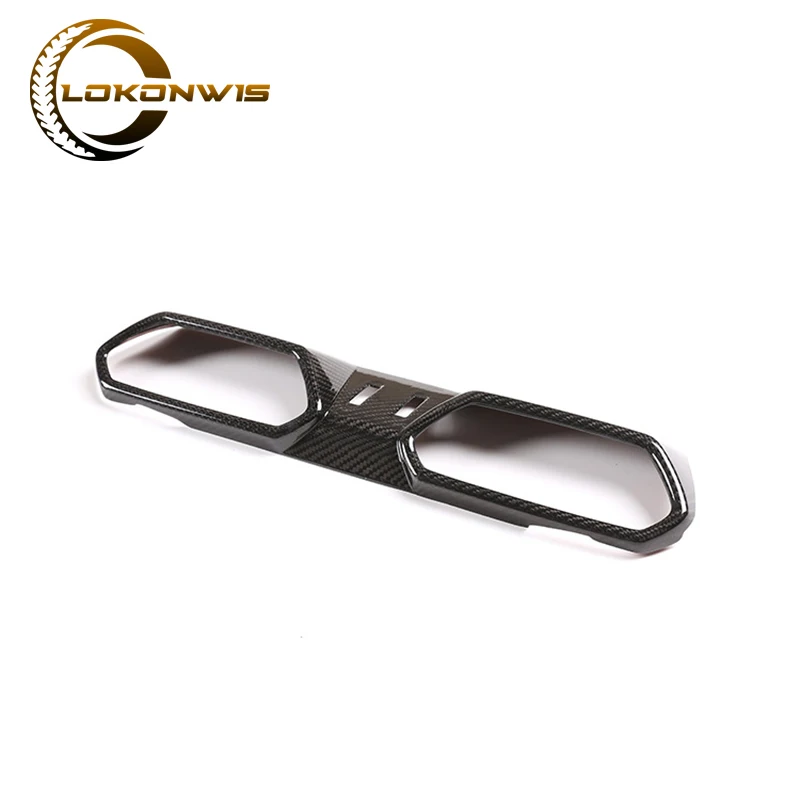 

Car Real Carbon Fiber Interior Center Control Console Air Outlet Decorative Frame Styling Sticker For Lamborghini Urus 2018-2021