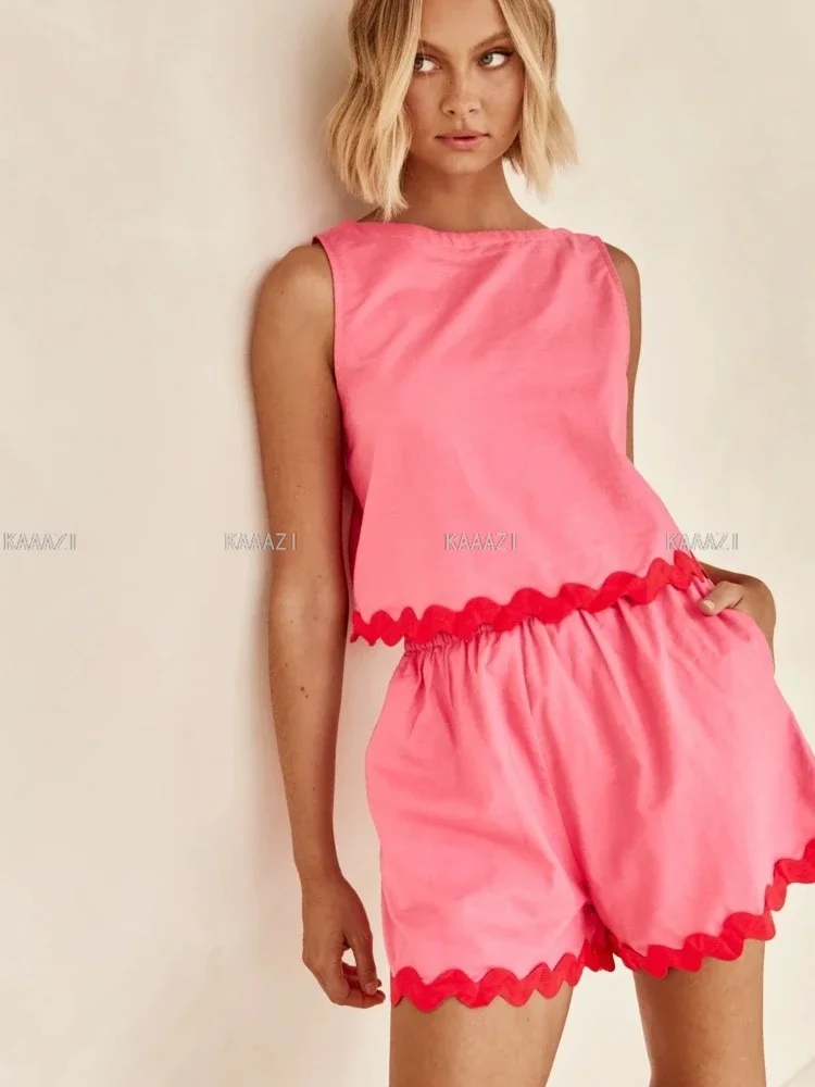 Модный однотонный повседневный летний укороченный топ без рукавов жилет женские