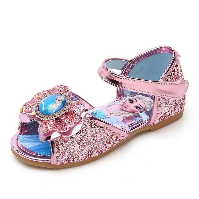 

Disney Girls Sandals Frozen Princess Elsa and Anna Girls Casual Shoes