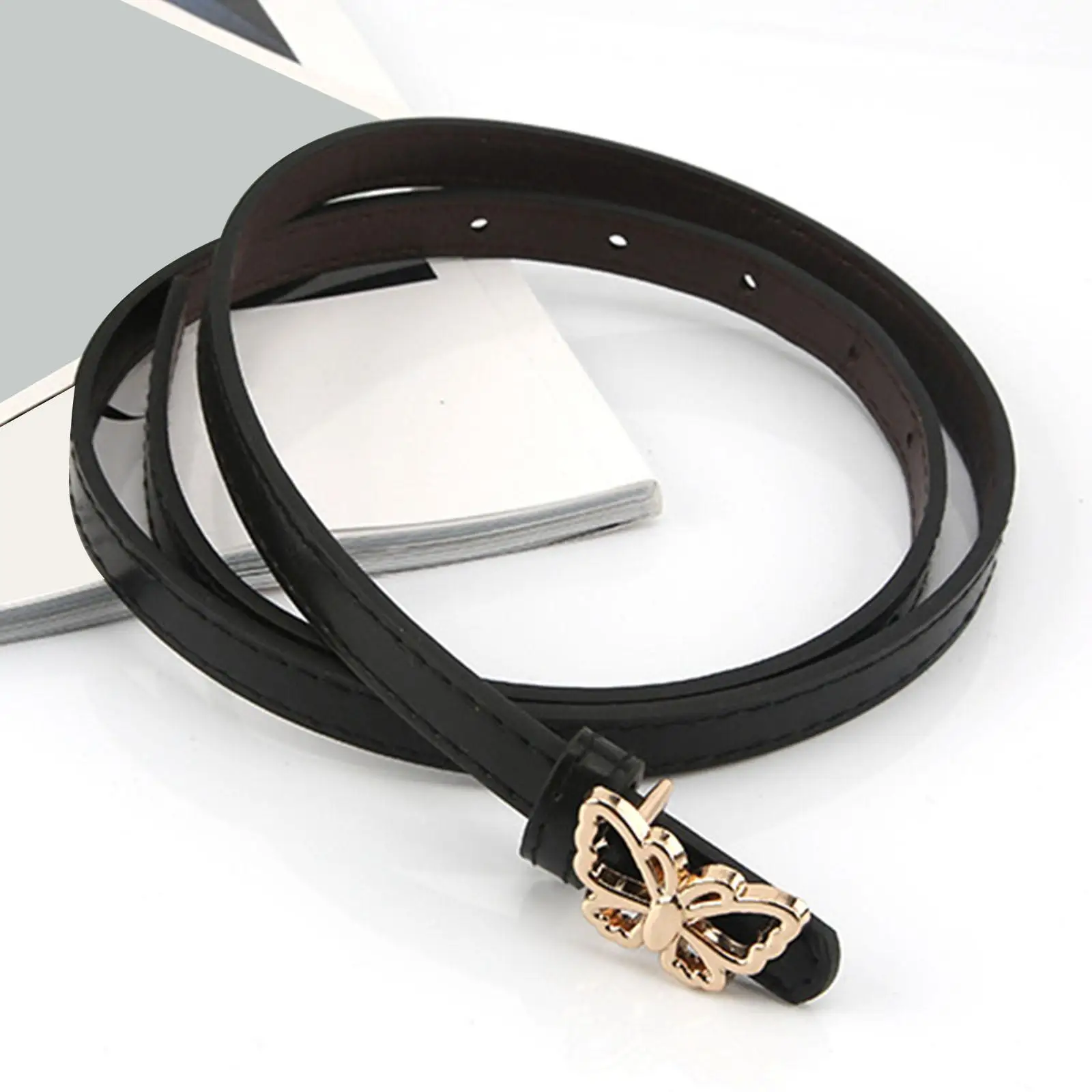 Женский эластичный пояс в стиле панк-рок на пуговицах |