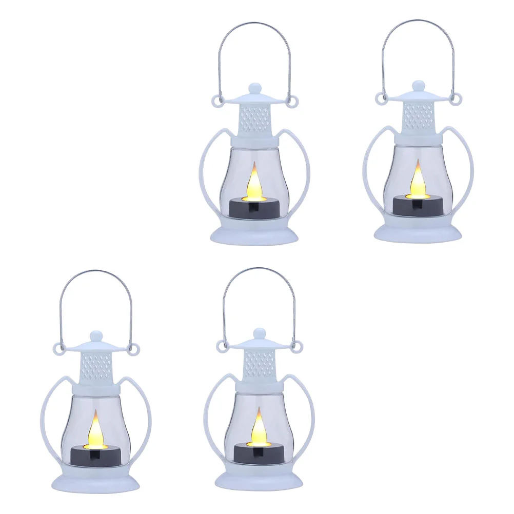 

Масляная лампа в стиле ретро, ручной декоративный подвесной светильник, декоративное украшение для сцены, 4 шт.