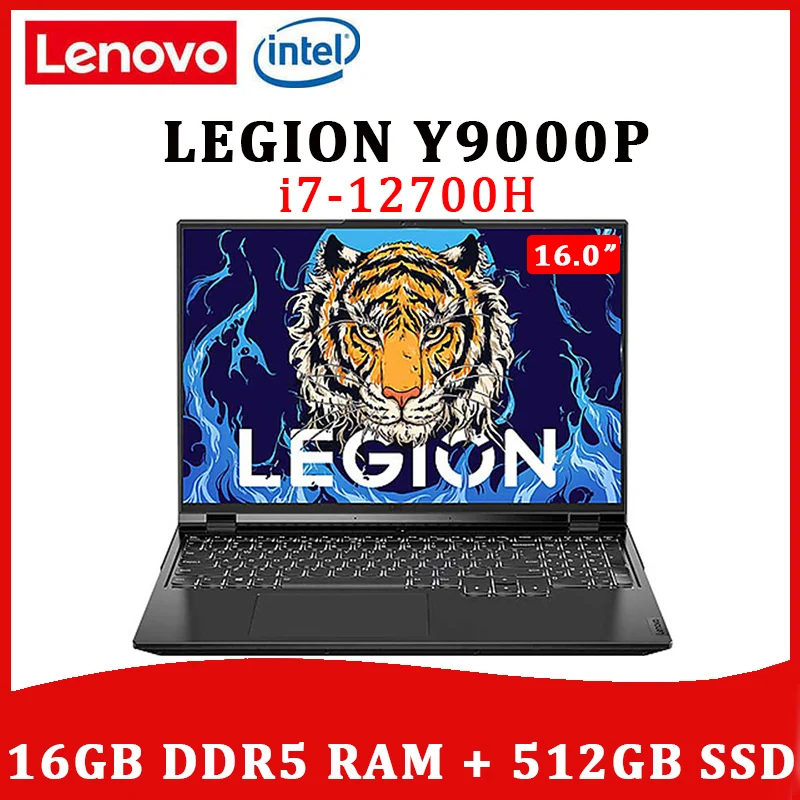 Lenovo Laptop Legion Y9000P Gaming 12th Intel i7-12700H GeForce RTX3060 6G/RTX3070Ti 8G 165Hz 16inch  Windows11 Notebook