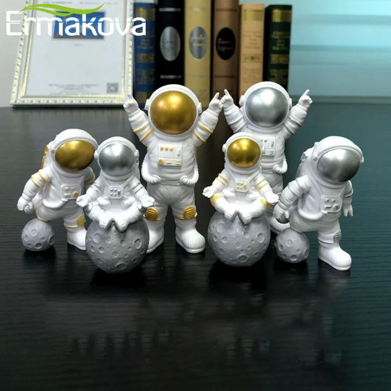 3 шт. декоративные статуэтки астронавта с Луной | Дом и сад
