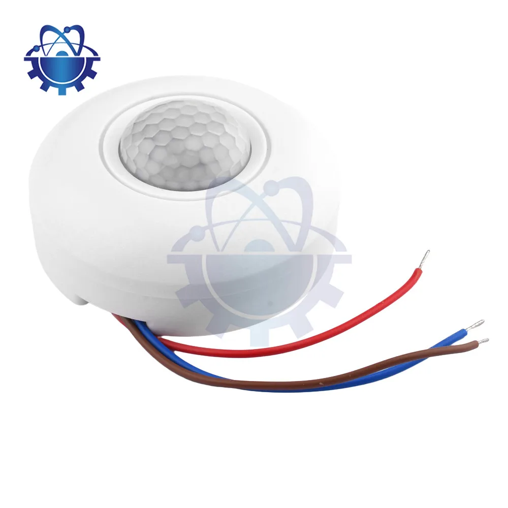 

AC85-265V Intelligent Human Infrared Sensor Switch 360 Degree Cone Angle Detect PIR Motion Sensor Switch Ceiling Sensor Switch