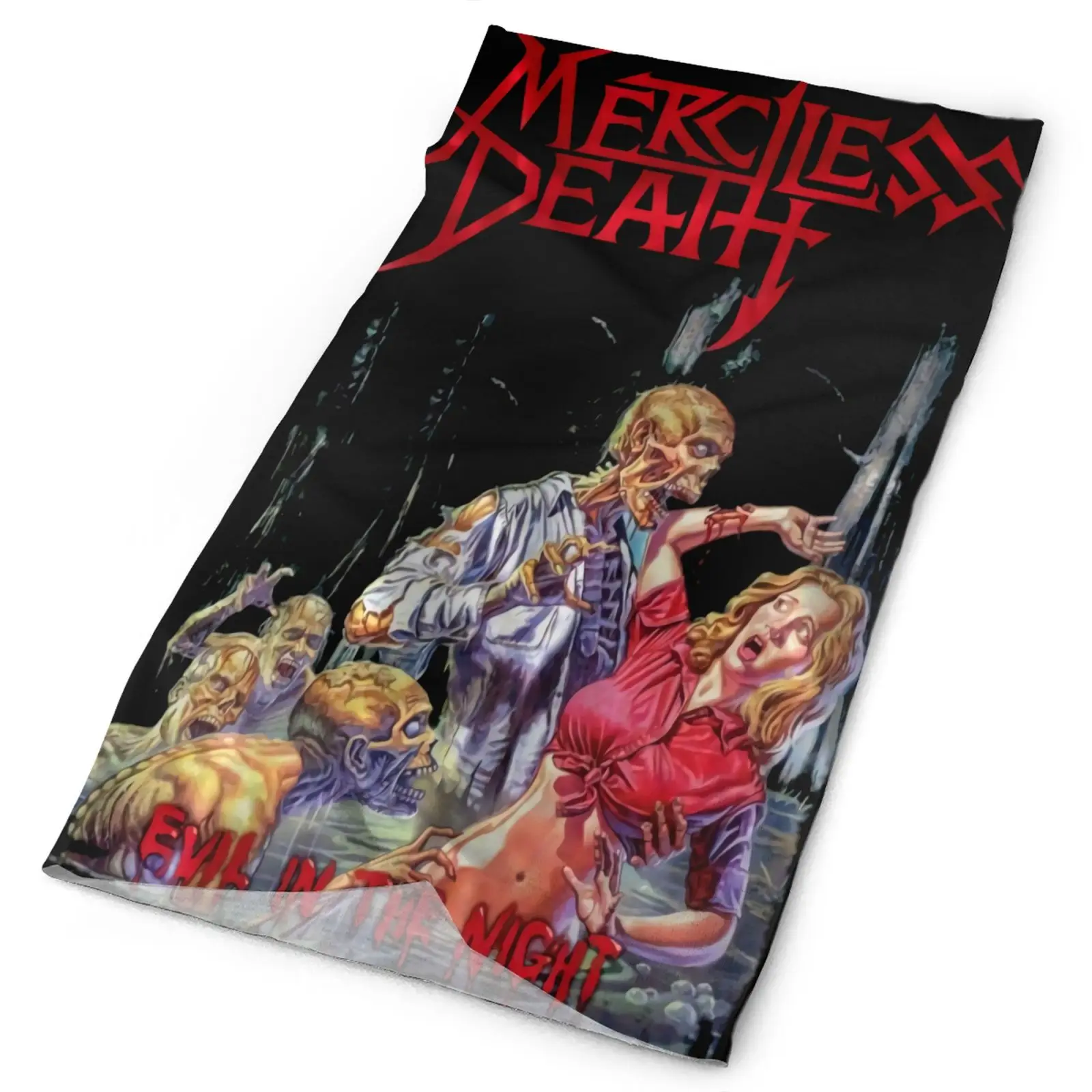 

Merciless Death Evil Night Thrash Metal Men's Bandana Bandana Men Ski Mask Camouflage For Snowboard Cycling Buff On Neck Scarf