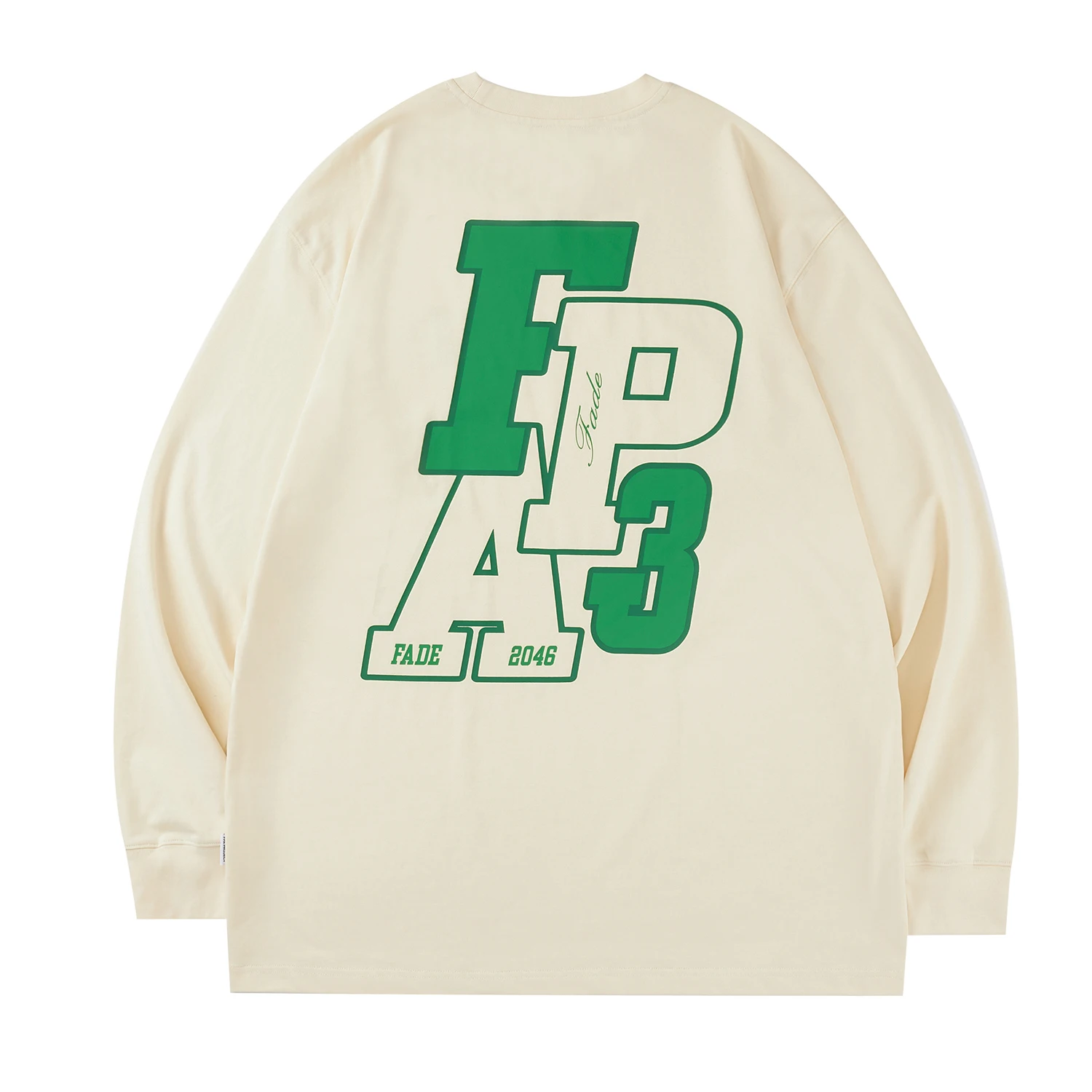 Раскладка надписей с надписью ЦА контрастный цвет длинный рукав весна и осень