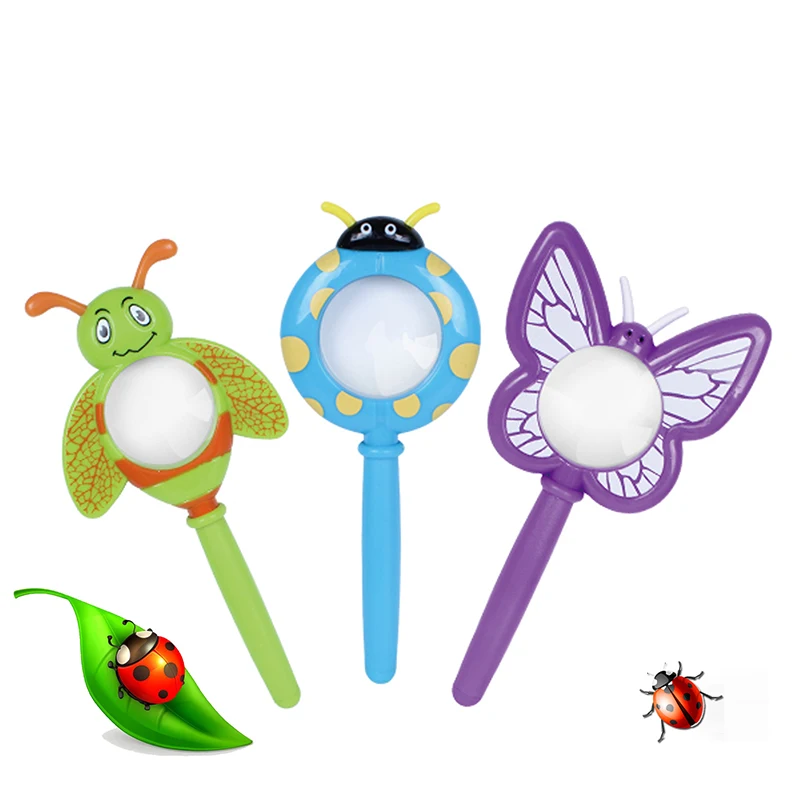 

Искусственное насекомое, Φ 2X ручное чтение для детей дома, классной комнаты, научное наблюдение на открытом воздухе