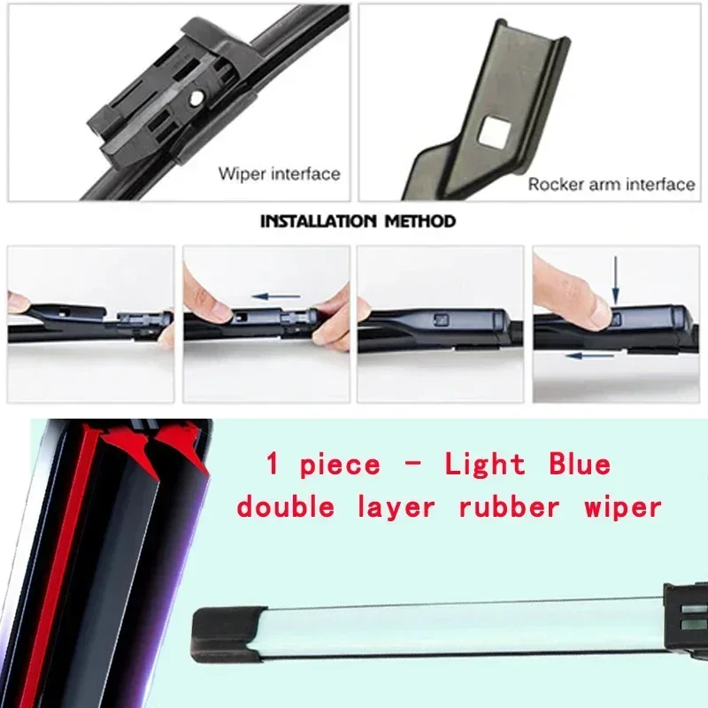 

Красочные кнопочные 16 мм щетки стеклоочистителя автомобиля универсальные мягкие двухслойные резиновые безрамные безрамочные 14 20 "22" 24 "26"