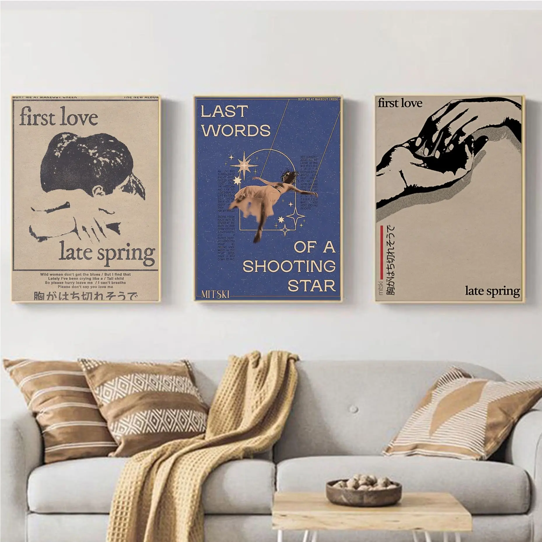 Постеры для классических фильмов «Первая любовь» в конце весны Mitski, постеры «сделай сам» для комнаты, бара, кафе, настенные наклейки