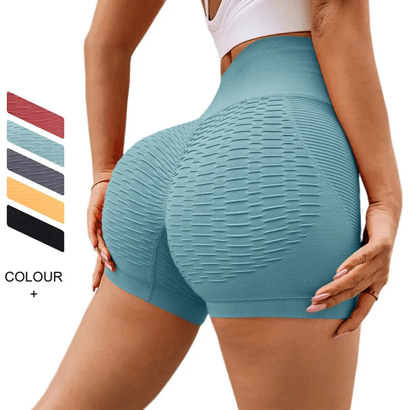 

Women Seamless Sports Shorts Push Up Sports Yoga Pants High Waist Tight Hip Tight Running Shorts Sports Fitness Pants