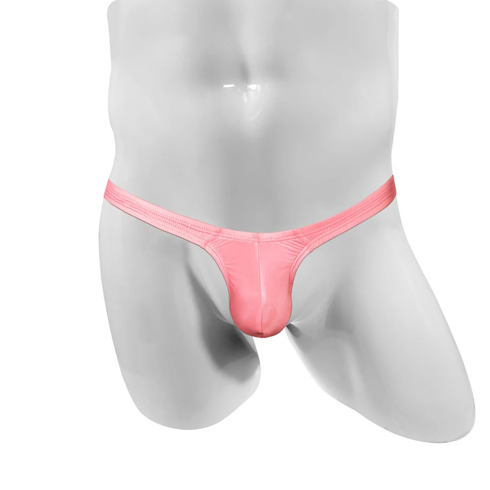 Мужские стринги с низкой талией Т-образной спинкой мини-чехол нижнее белье трусы