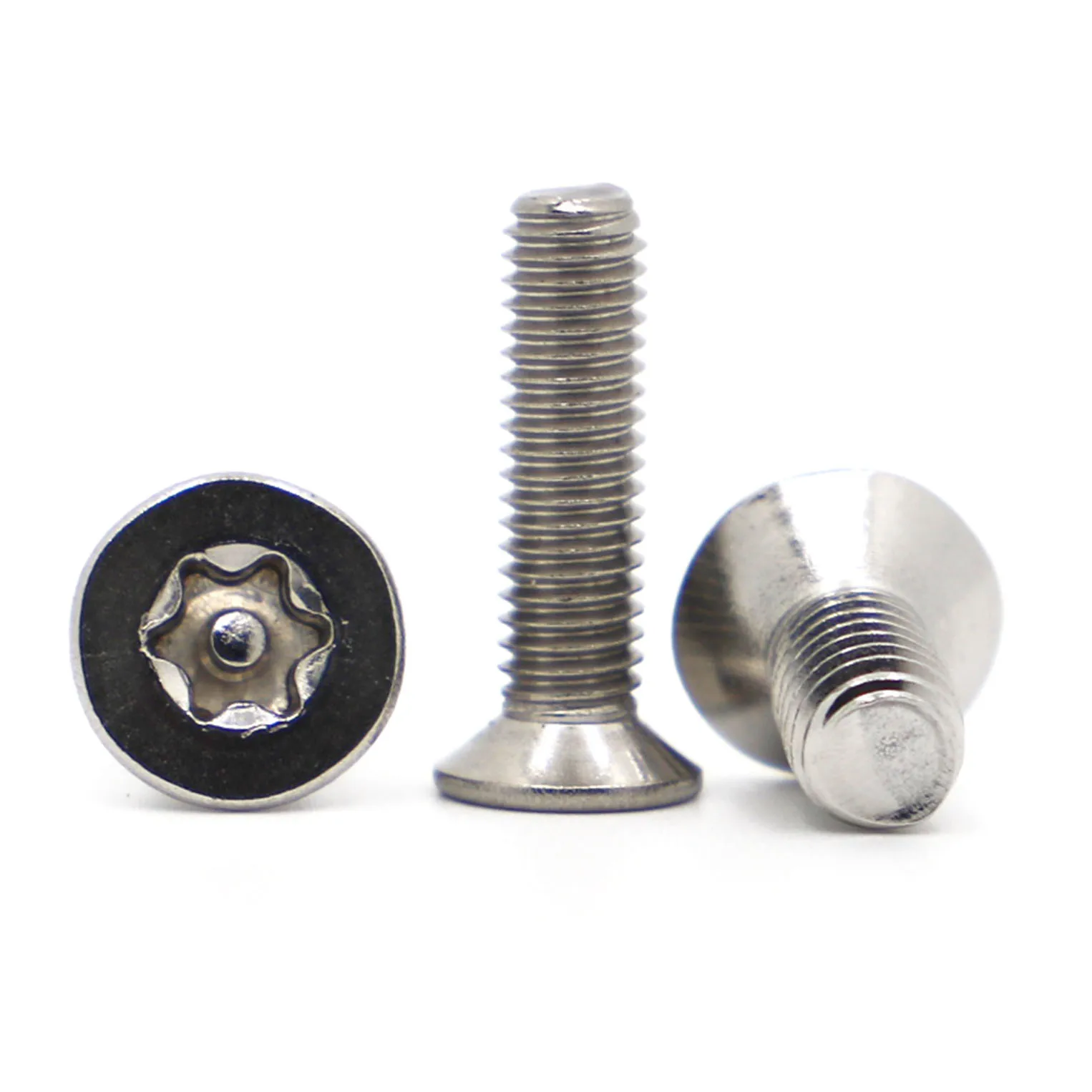 

304 Stainless Steel Six Lobe Torx Countersunk Flat Head with Pin Tamper Proof Anti Theft Security Screw Bolt M2 M2.5 M3 M4 M5 M6