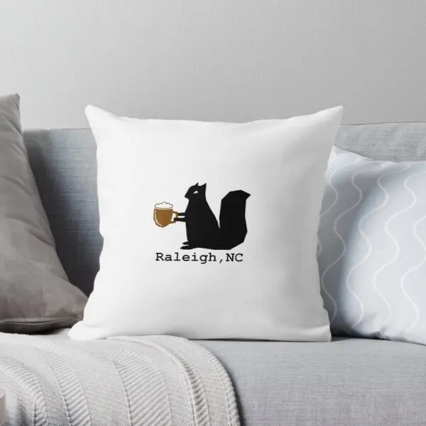 

Raleigh Nc Squirrel W Beer Printing Throw Pillow Cover Anime Car Bedroom Soft Comfort Waist Wedding Fashion Pillows not include