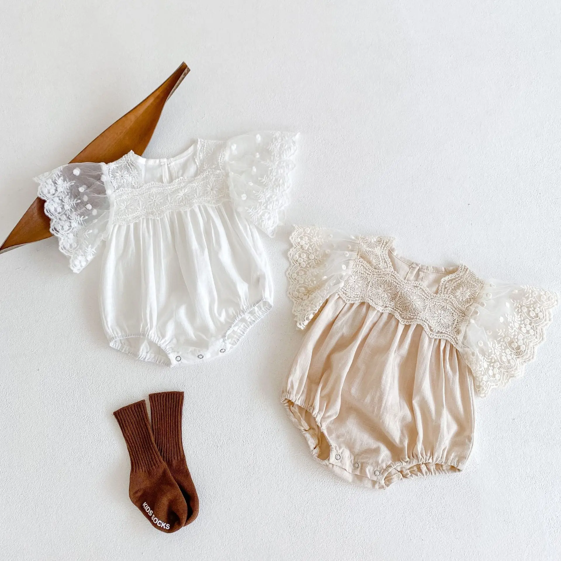 

2022 Summer Baby Girls Rompers Ruffles Princess Baby Clothing Summer Newborn Baby Jumpsuits Baby Outfits