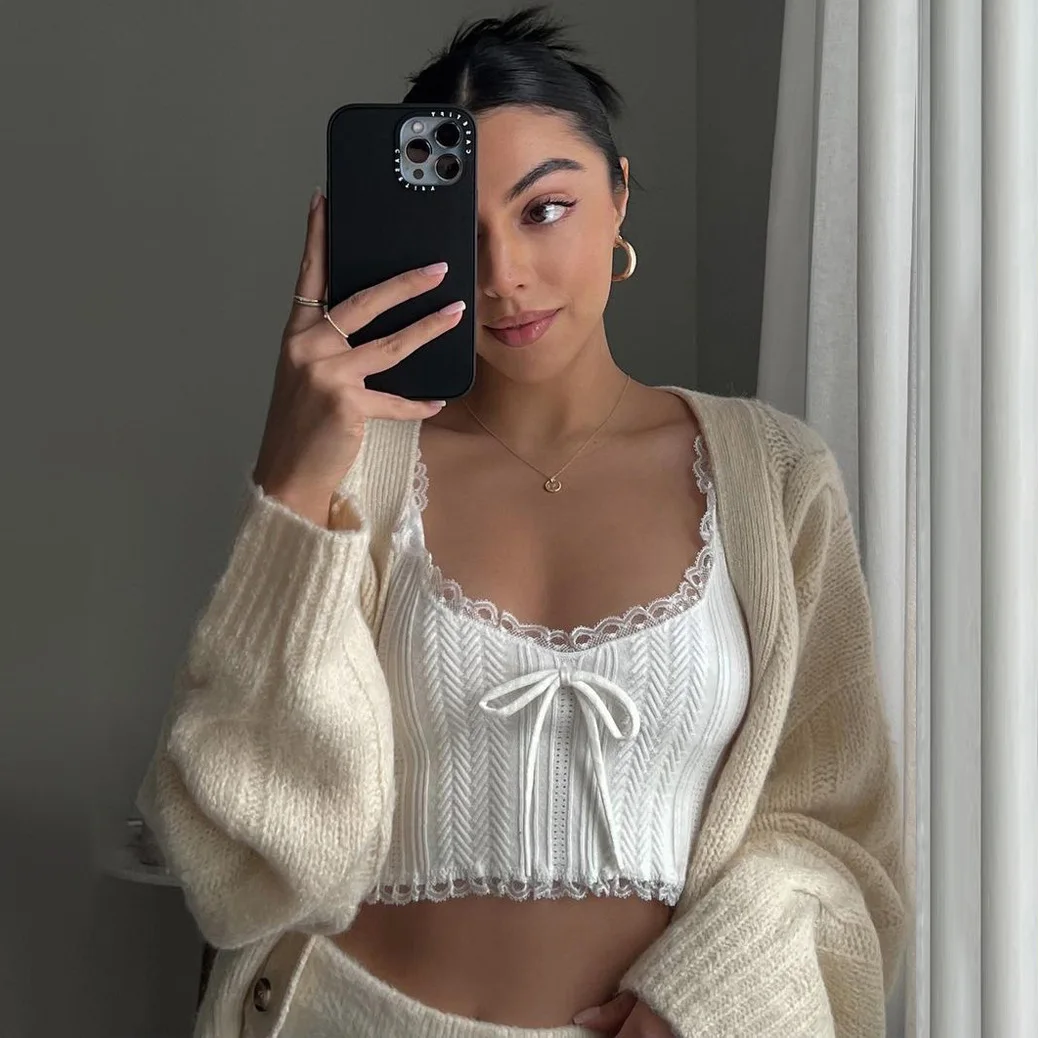 

Женский кружевной топ с кружевом, сексуальный облегающий суперкороткий Открытый Топ