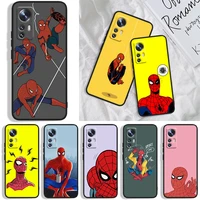 weird marvel spiderman phone case for xiaomi mi a15x a26x a3cc9e play mix 3 8 9 9t note 10 lite pro se black luxury soft