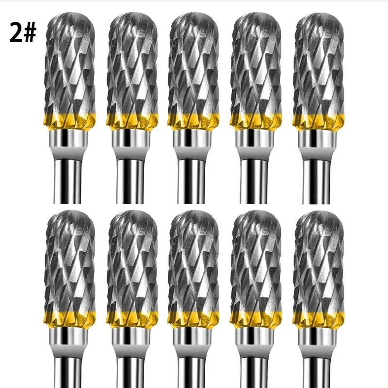 

10 шт., 3 мм, хвостовик, вольфрамовая сталь, фреза, заусенцы, алмазная огранка, вращающиеся инструменты Dremel, электрический шлифовальный вращающийся инструмент