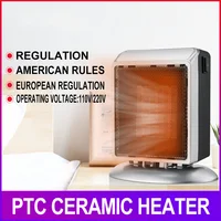 900W Small Heater Portable Room Heating 110V/220V Household Electric Heater PTC Ceramic Heating Winter Warmer Machine Desktop