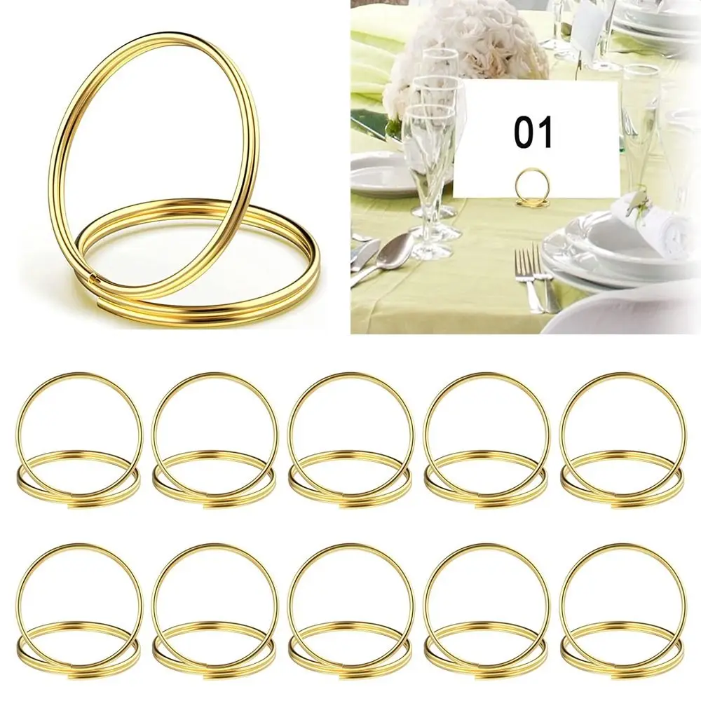 

Wedding Table Number Holder Stands Name Seating Labels Placecard Clips Photo Picture Cards Display Stand for Anniversary Party