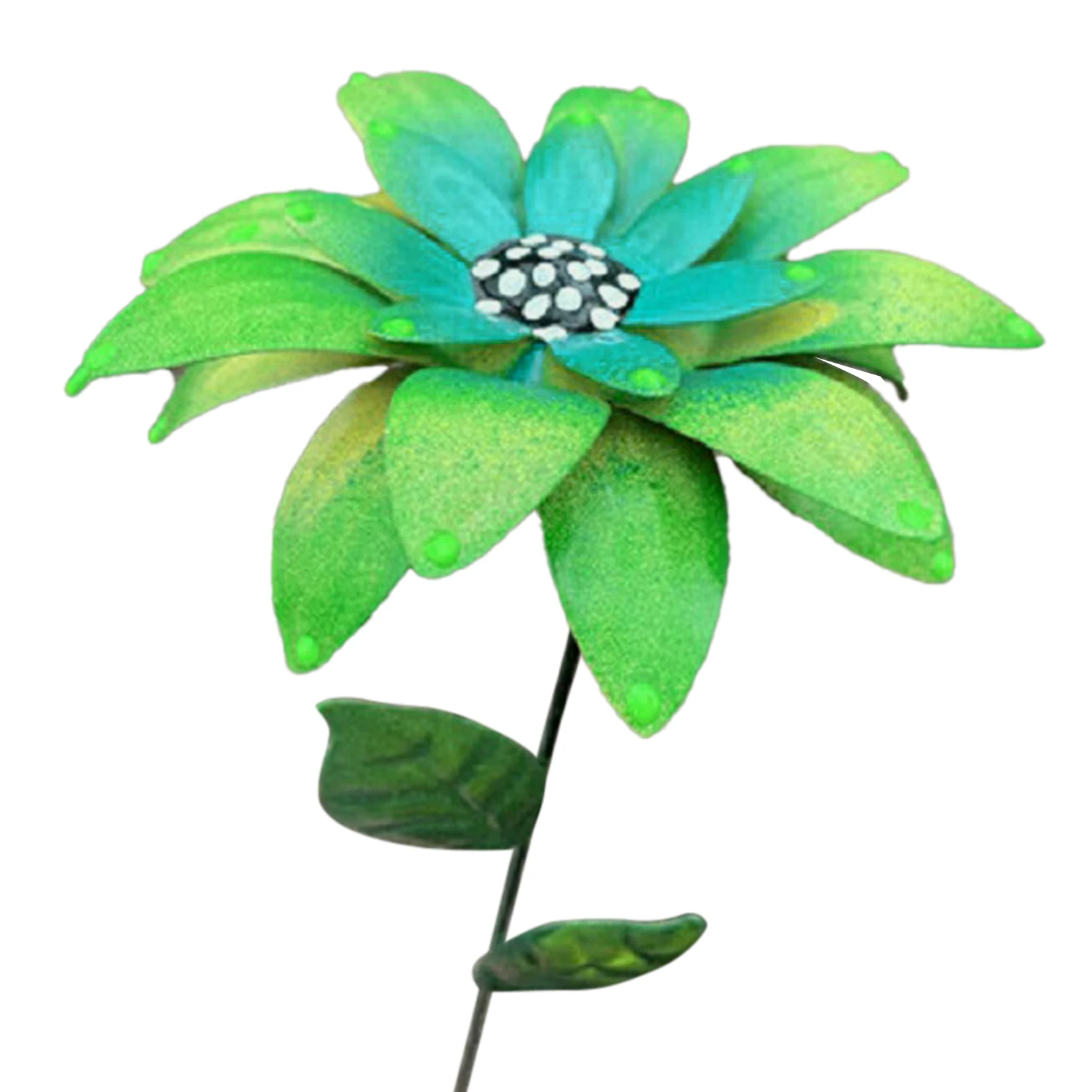 

Patio Stick Yard Art Gift Ornament Landscape Pathway Metal Flower Rustproof Indoor Outdoor Lawn Decoration Garden Stake Home