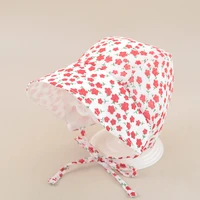 2022 new spring summer outdoor baby girls hat lace bowknot fisherman hat baby sun hat kids sun caps toddler sunscreen cap