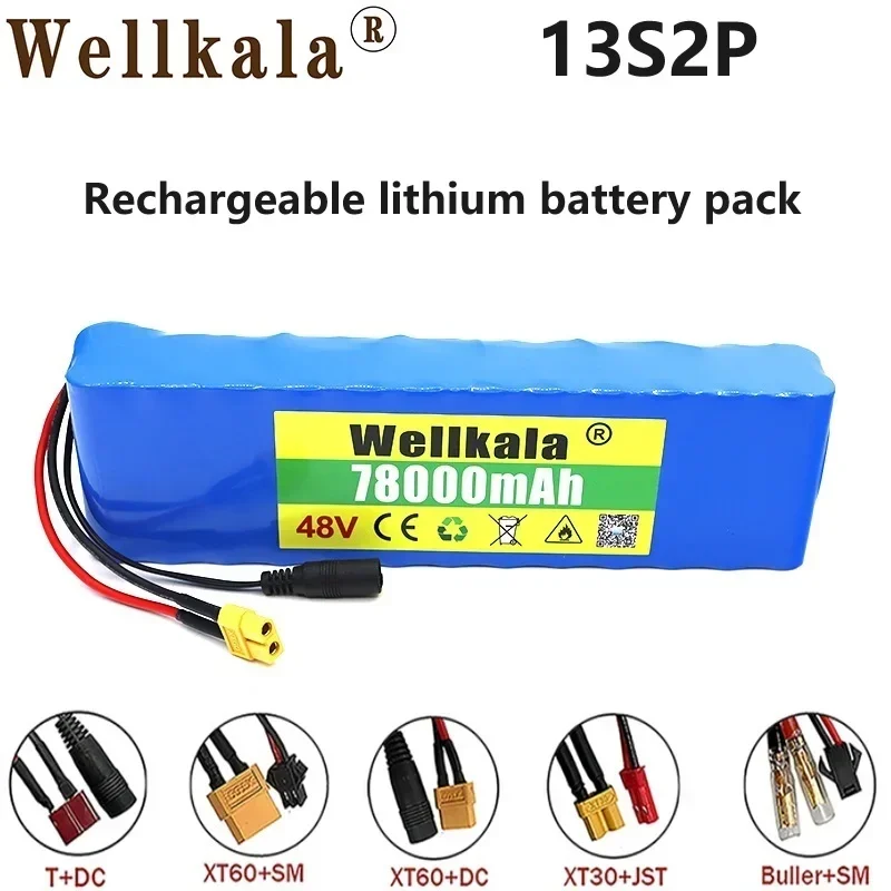 

Aviation Arrival 18650 13S2P 48V Lithium Ion Rechargeable Battery Intelligent Chip Battery Pack Charger Scooters, Trolley, Etc