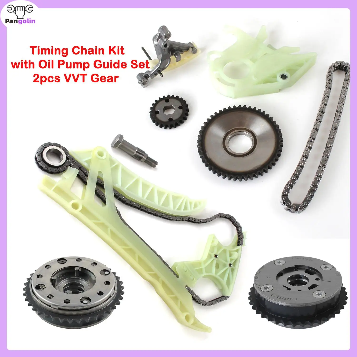 1 комплект масляного насоса цепи ГРМ с двумя шестернями VVT для BMW 228 328 428 528 X3 X5 DOHC N20