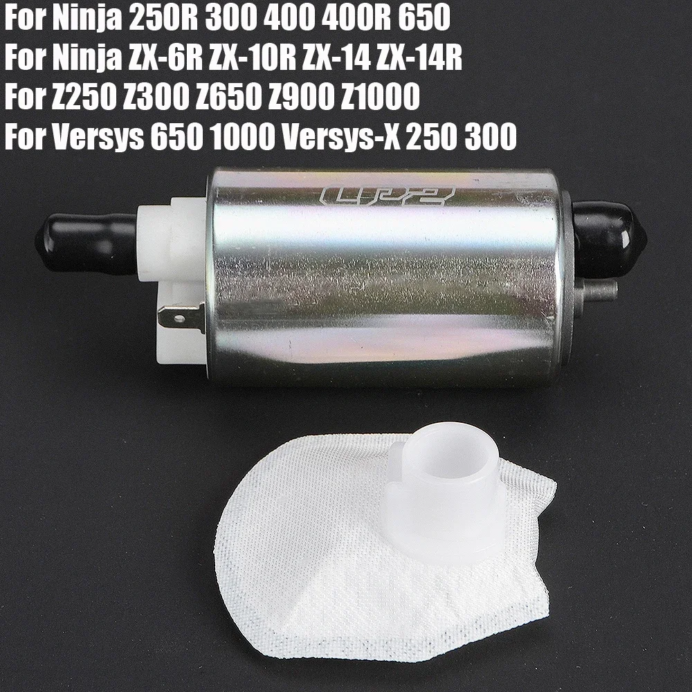 

Fuel Pump For Kawasaki Ninja 250R 300 400 400R 650 EX250 EX300 EX400 EX650 / ER250 ER300 ER650 Z250 Z300 Z650 ABS / ER6N ER6F