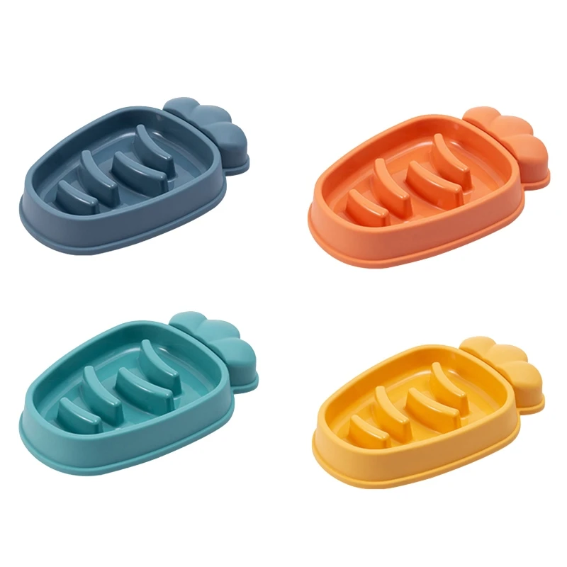 

Dog Feeding Food Bowls Carrot Stop Healthy Interactive for Dog Pet Slow Feeder