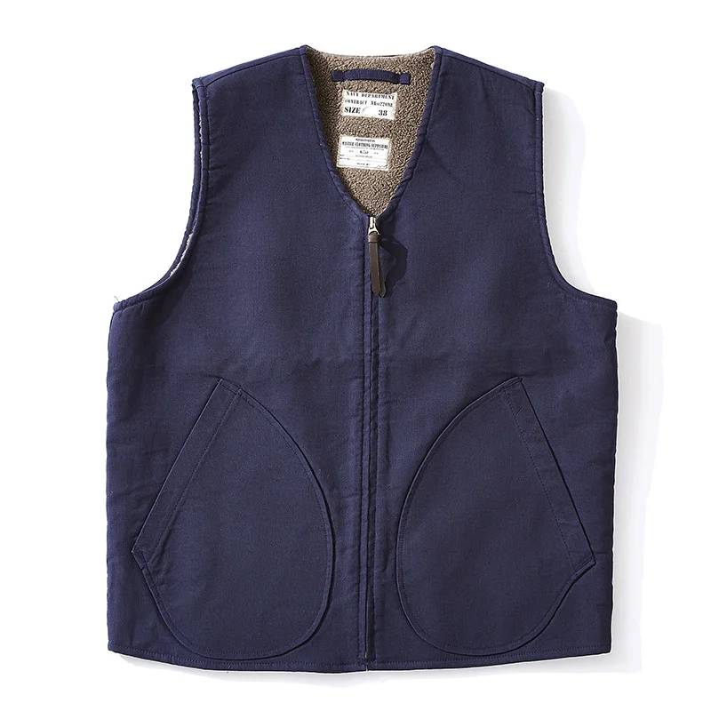 

Men's Winter Vest Cashmere Fleece Military Style Warm Casual Waistcoat