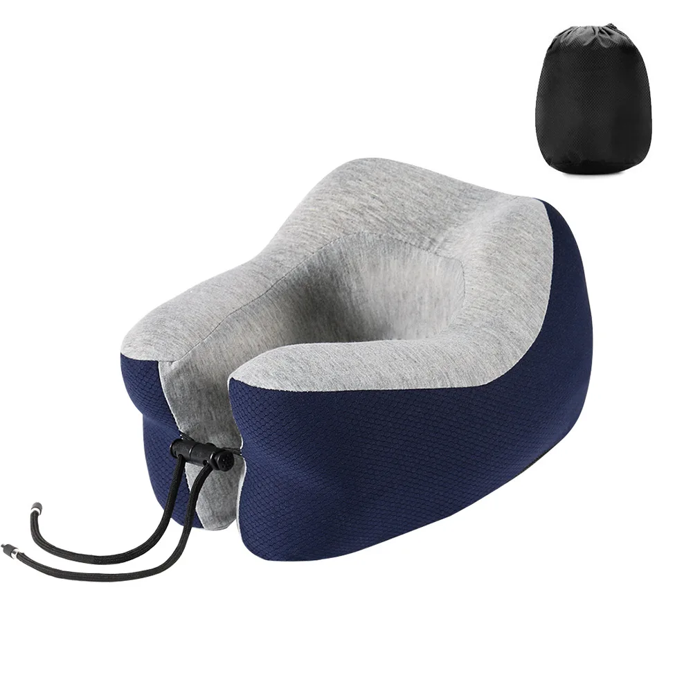

U-shaped Memory Foam Neck Pillows Soft Slow Rebound Space Travel Pillow Sleeping Aid Headrest Cervical Healthcare