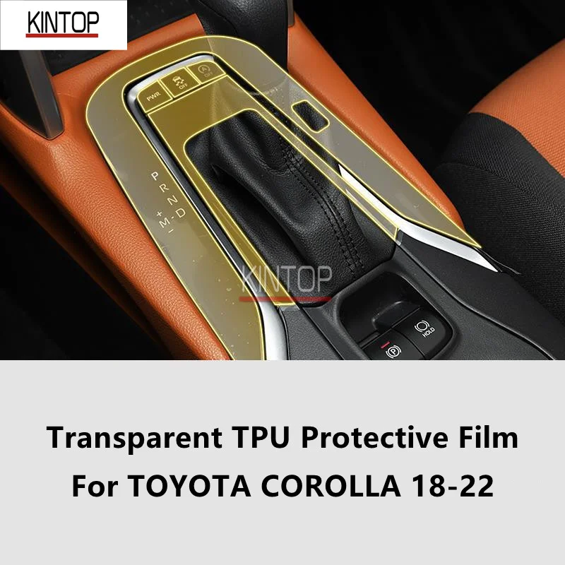

For TOYOTA COROLLA 18-22 Car Interior Center Console Transparent TPU Protective Film Anti-scratch Repair Film Accessories Refit