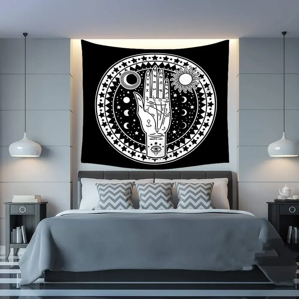 Много фрактальных лица Небесная пальмористика Ручная энергия Мистическая